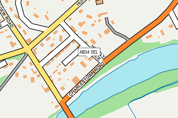 AB34 5EL map - OS OpenMap – Local (Ordnance Survey)