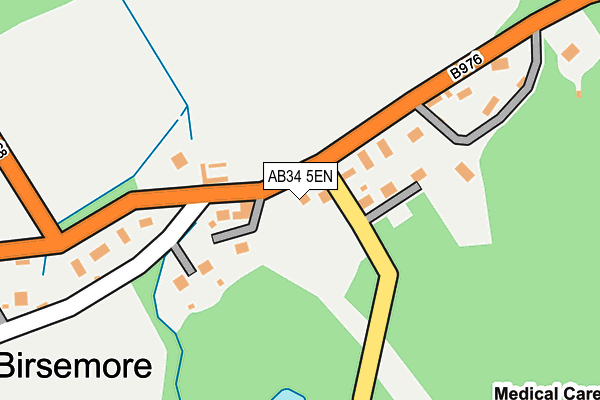 AB34 5EN map - OS OpenMap – Local (Ordnance Survey)