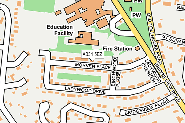 Map of DOUGIE HEWITT LTD at local scale