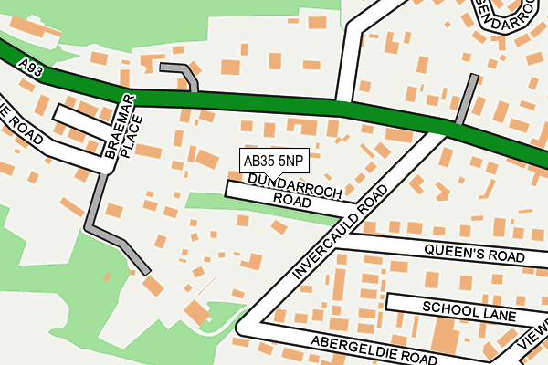 AB35 5NP map - OS OpenMap – Local (Ordnance Survey)