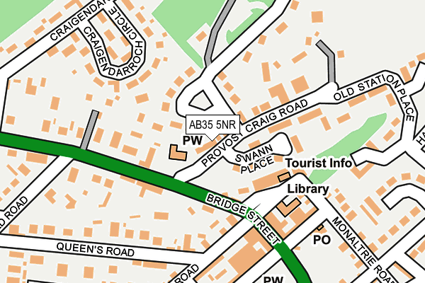 AB35 5NR map - OS OpenMap – Local (Ordnance Survey)