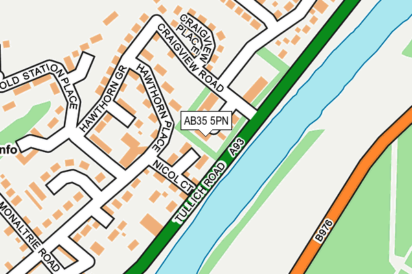 AB35 5PN map - OS OpenMap – Local (Ordnance Survey)