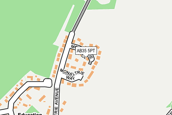 AB35 5PT map - OS OpenMap – Local (Ordnance Survey)