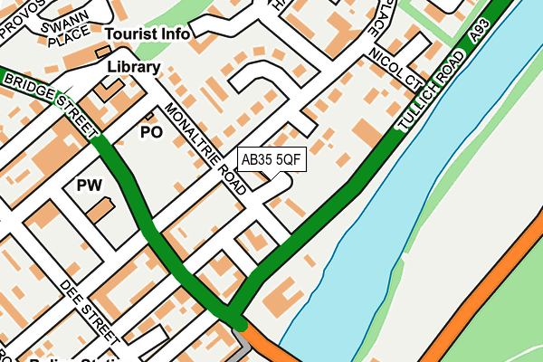 AB35 5QF map - OS OpenMap – Local (Ordnance Survey)