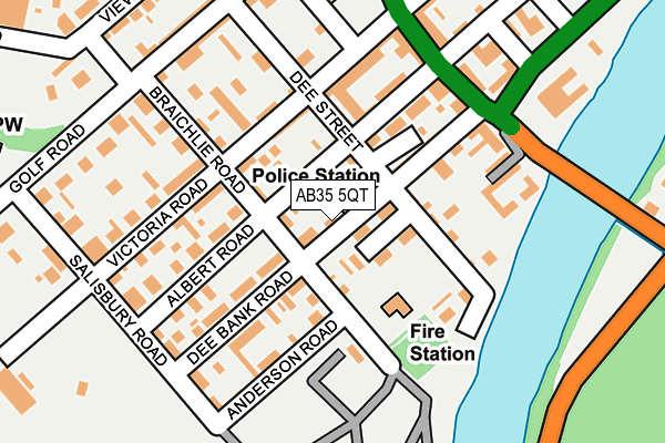 AB35 5QT map - OS OpenMap – Local (Ordnance Survey)