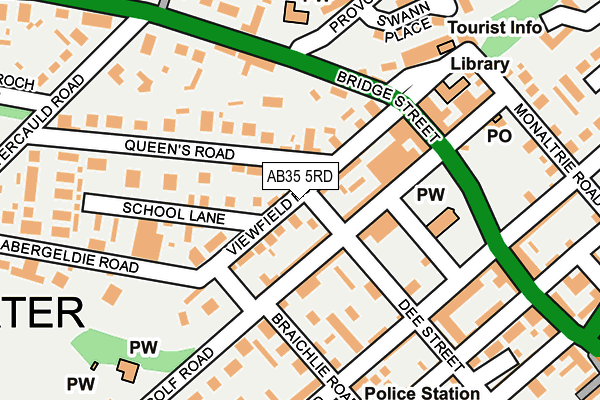AB35 5RD map - OS OpenMap – Local (Ordnance Survey)