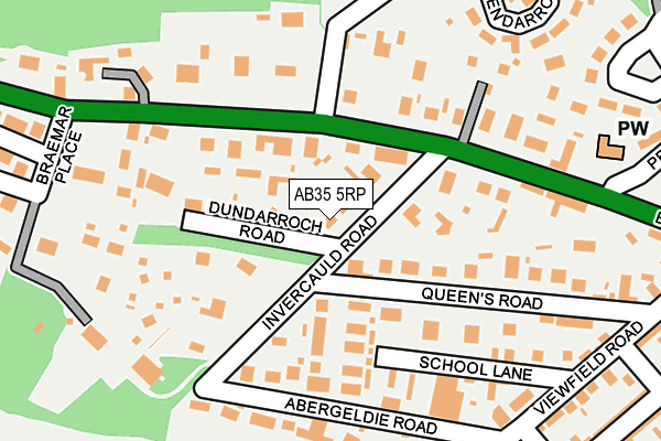 AB35 5RP map - OS OpenMap – Local (Ordnance Survey)