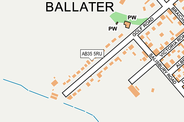 AB35 5RU map - OS OpenMap – Local (Ordnance Survey)