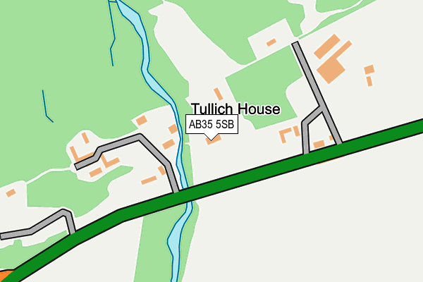 AB35 5SB map - OS OpenMap – Local (Ordnance Survey)