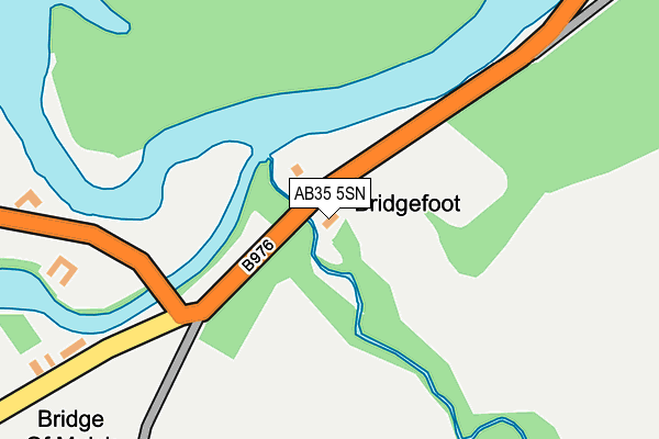 AB35 5SN map - OS OpenMap – Local (Ordnance Survey)