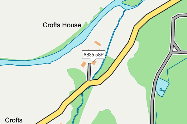 AB35 5SP map - OS OpenMap – Local (Ordnance Survey)