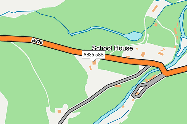 AB35 5SS map - OS OpenMap – Local (Ordnance Survey)