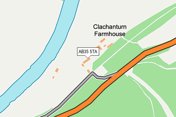 AB35 5TA map - OS OpenMap – Local (Ordnance Survey)