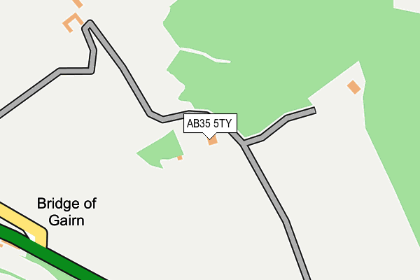 AB35 5TY map - OS OpenMap – Local (Ordnance Survey)