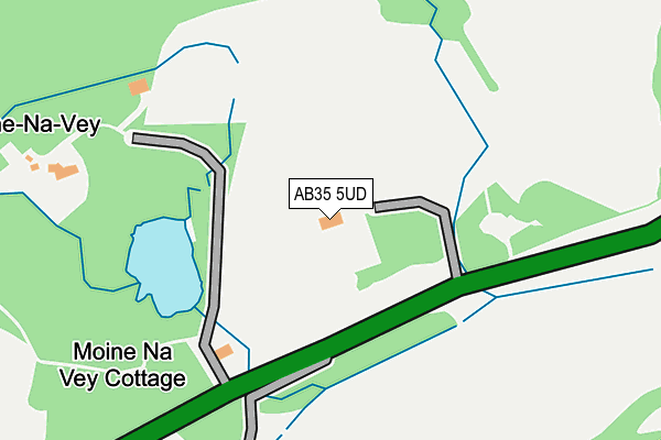 AB35 5UD map - OS OpenMap – Local (Ordnance Survey)