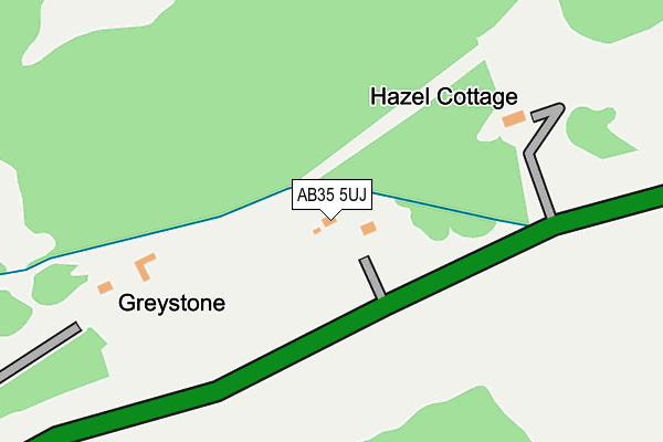 AB35 5UJ map - OS OpenMap – Local (Ordnance Survey)