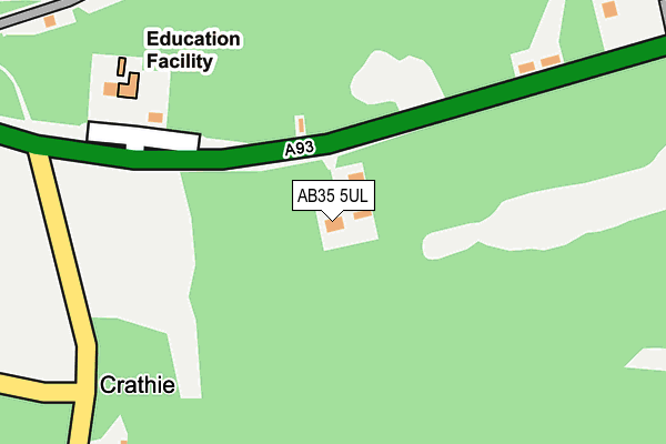 AB35 5UL map - OS OpenMap – Local (Ordnance Survey)