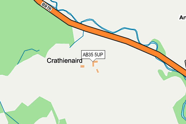 AB35 5UP map - OS OpenMap – Local (Ordnance Survey)