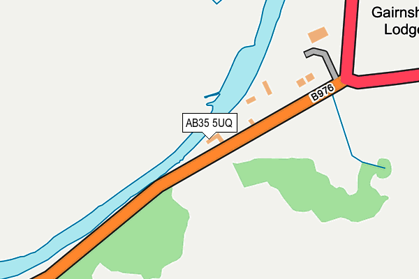 AB35 5UQ map - OS OpenMap – Local (Ordnance Survey)