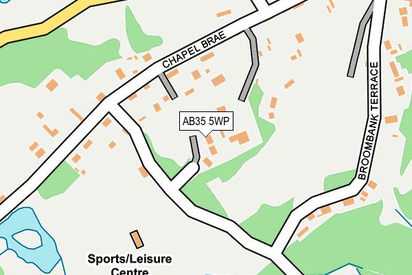 AB35 5WP map - OS OpenMap – Local (Ordnance Survey)