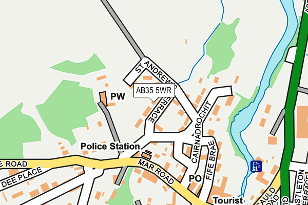 AB35 5WR map - OS OpenMap – Local (Ordnance Survey)