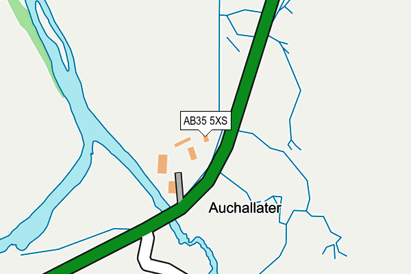 AB35 5XS map - OS OpenMap – Local (Ordnance Survey)