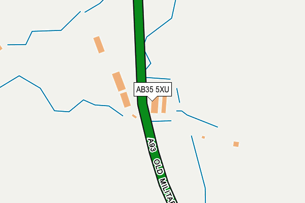 AB35 5XU map - OS OpenMap – Local (Ordnance Survey)