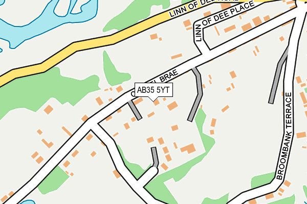 AB35 5YT map - OS OpenMap – Local (Ordnance Survey)