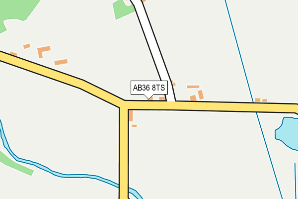 AB36 8TS map - OS OpenMap – Local (Ordnance Survey)