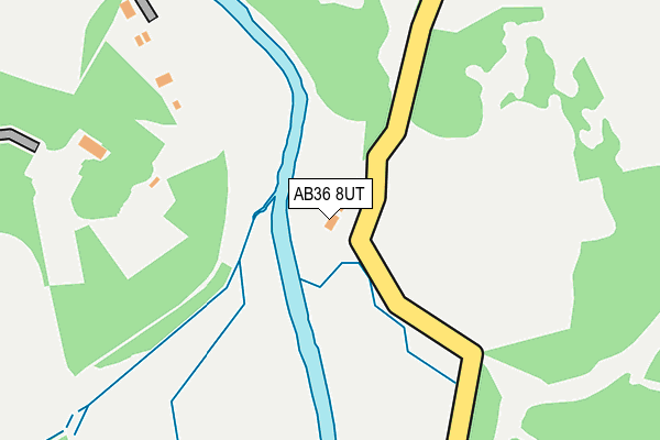 AB36 8UT map - OS OpenMap – Local (Ordnance Survey)