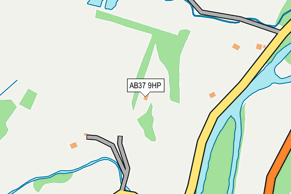 AB37 9HP map - OS OpenMap – Local (Ordnance Survey)