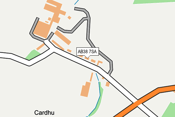 AB38 7SA map - OS OpenMap – Local (Ordnance Survey)