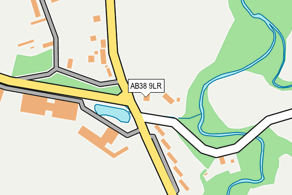 AB38 9LR map - OS OpenMap – Local (Ordnance Survey)
