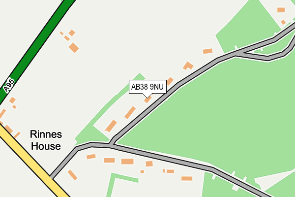 AB38 9NU map - OS OpenMap – Local (Ordnance Survey)