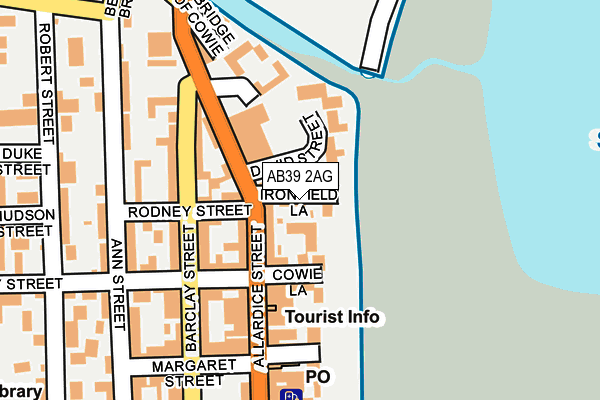 AB39 2AG map - OS OpenMap – Local (Ordnance Survey)