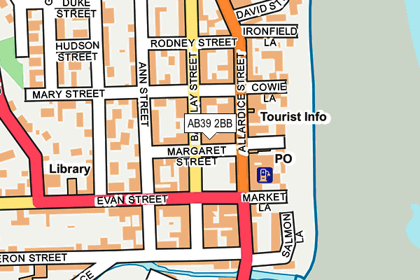 AB39 2BB map - OS OpenMap – Local (Ordnance Survey)