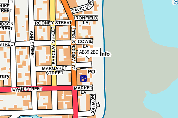 AB39 2BD map - OS OpenMap – Local (Ordnance Survey)