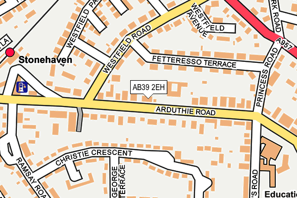 AB39 2EH map - OS OpenMap – Local (Ordnance Survey)
