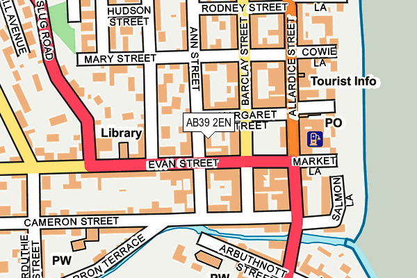 AB39 2EN map - OS OpenMap – Local (Ordnance Survey)
