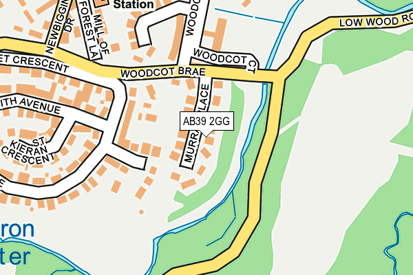 AB39 2GG map - OS OpenMap – Local (Ordnance Survey)