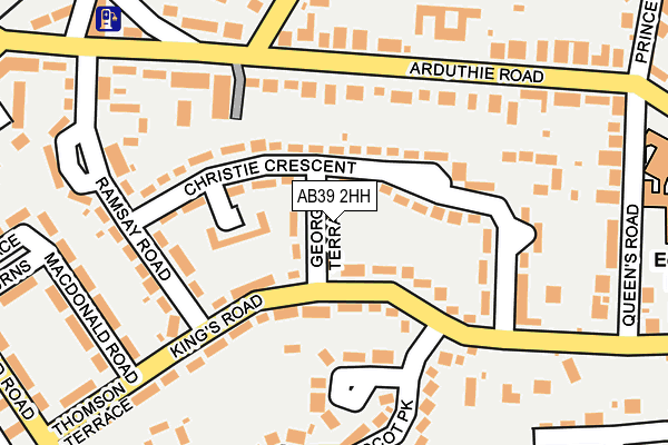 AB39 2HH map - OS OpenMap – Local (Ordnance Survey)