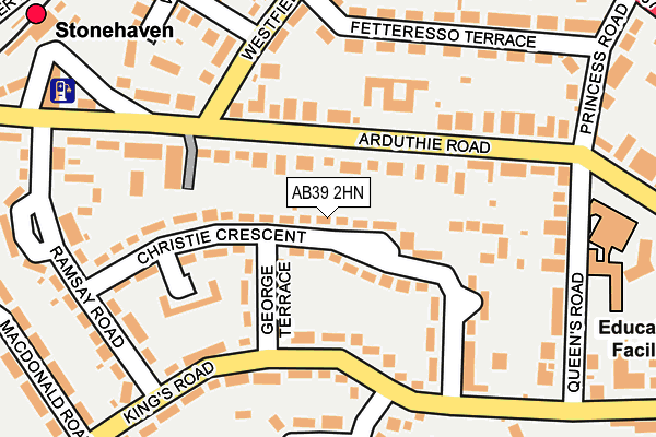 AB39 2HN map - OS OpenMap – Local (Ordnance Survey)