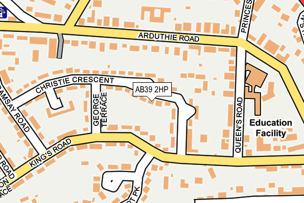AB39 2HP map - OS OpenMap – Local (Ordnance Survey)