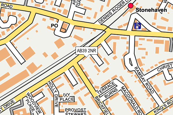 AB39 2NR map - OS OpenMap – Local (Ordnance Survey)