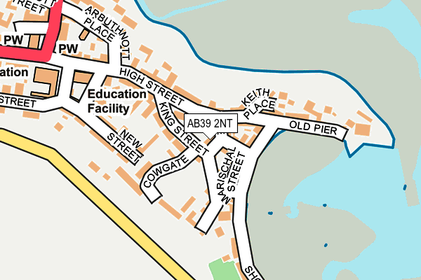 AB39 2NT map - OS OpenMap – Local (Ordnance Survey)