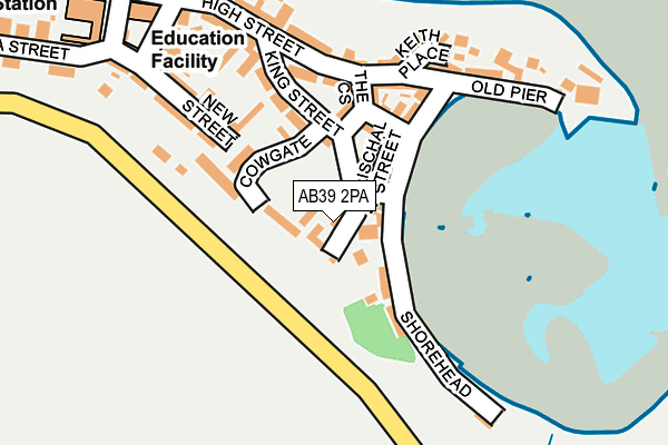 AB39 2PA map - OS OpenMap – Local (Ordnance Survey)