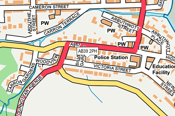 AB39 2PH map - OS OpenMap – Local (Ordnance Survey)