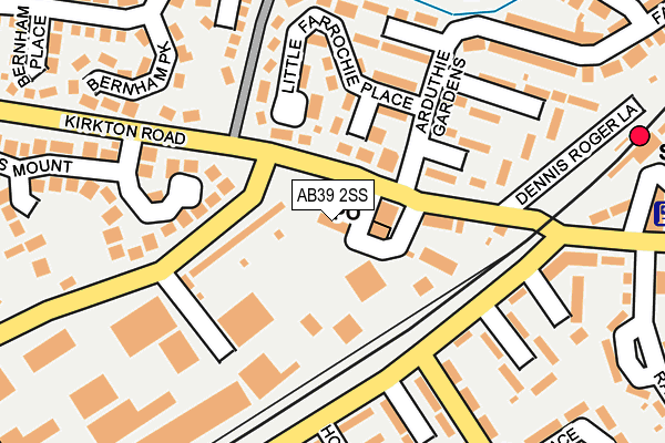 AB39 2SS map - OS OpenMap – Local (Ordnance Survey)