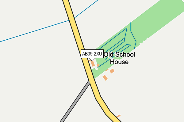 AB39 2XU map - OS OpenMap – Local (Ordnance Survey)