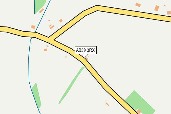 AB39 3RX map - OS OpenMap – Local (Ordnance Survey)